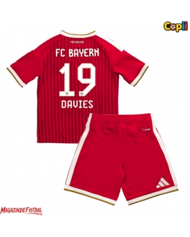Bayern Munich Alphonso Davies #19 Echipament de Fotbal Replică 2026-27 Copii Acasa (+ Șorturi)